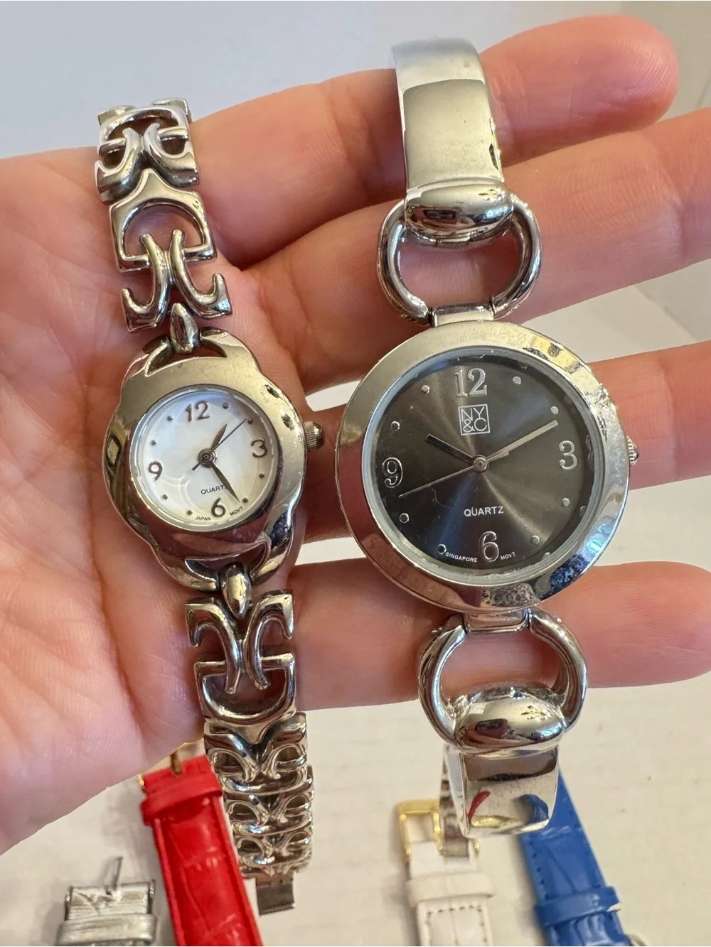 Jewelry Watch Lot 12pc Quartz Mixed Brands Vintage Modern Parts/Repair Untested